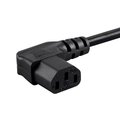 Monoprice Left Angle Power Cord - NEMA 5-15P to Left Angle IEC 60320 C13_ 18AWG_ 27312